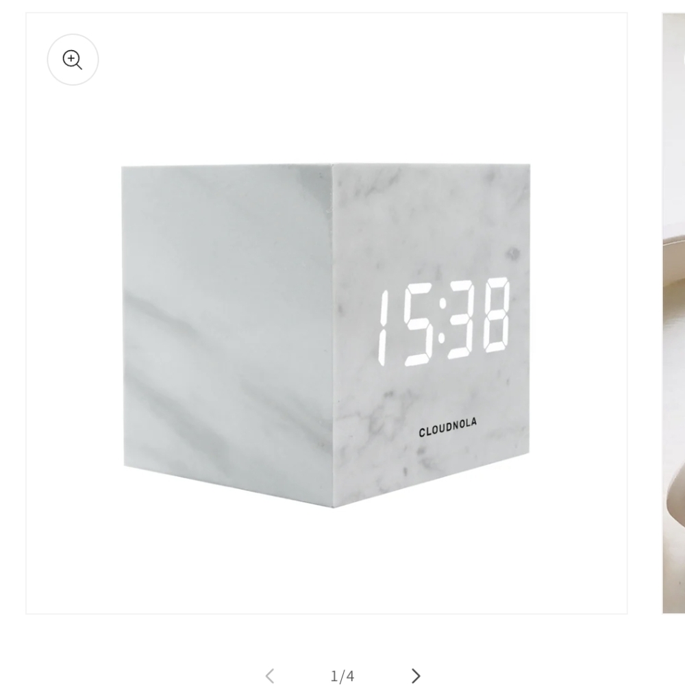 Cloudnova Block Clock, white - Picture 7 of 8